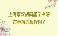 秦汉胡同教育上海秦汉胡同国学书院古筝培训班好吗？